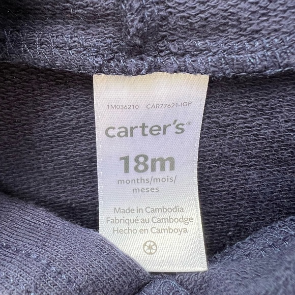 Carters toddler dinosaur hoodie 18 mos - Picture 5 of 6